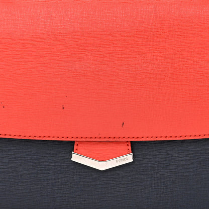 Fendi Vitello Elite Flamingo Colorblock Demi Jour Shoulder Bag Papavero Multicolor Asfalto 9 of 12