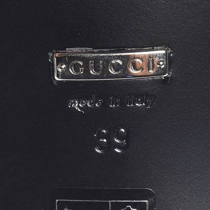 Gucci Malaga Kid Womens Susan Buckle Loafers 39 Black 6 of 8