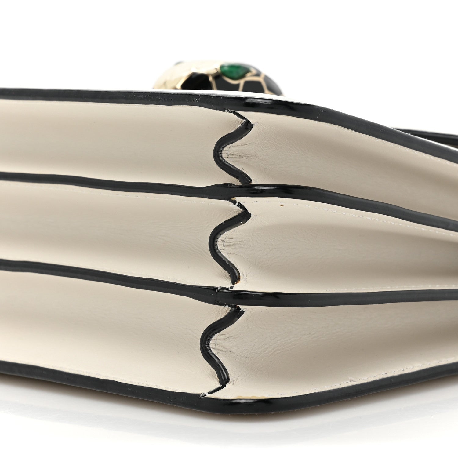 Bulgari Calfskin Serpenti Forever Top Handle White 10 of 19