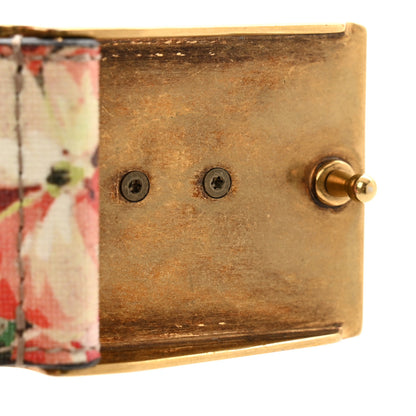 Gucci GG Plus Monogram Blooms Plaque Belt 80 32 Beige Multicolor Dry Rose 6 of 6