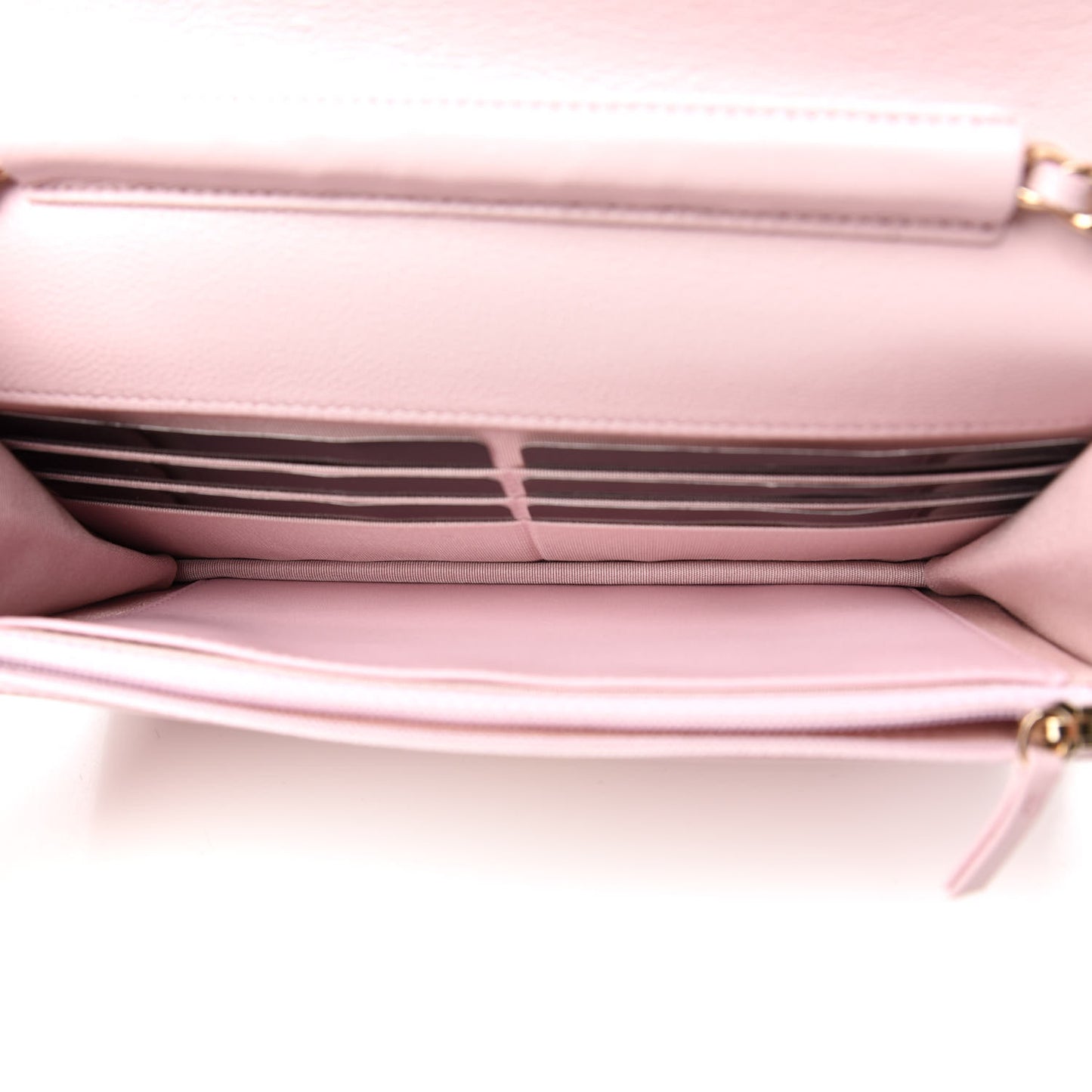 Caviar Quilted Coco Candy Wallet On Chain WOC Light Pink
