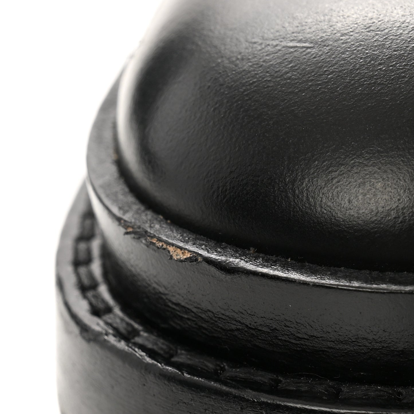 Glossed Calfskin Funk Ankle Boots 37 Black