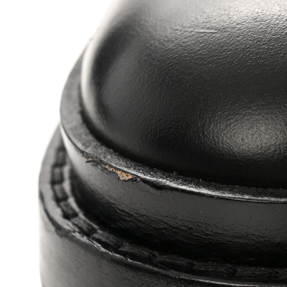 Hermes Glossed Calfskin Funk Ankle Boots 37 Black 13 of 14