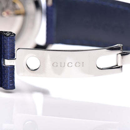 Gucci Stainless Steel Lizard Lapis Lazuli 38mm G-Timeless Bee Automatic Watch Blue 9 of 9