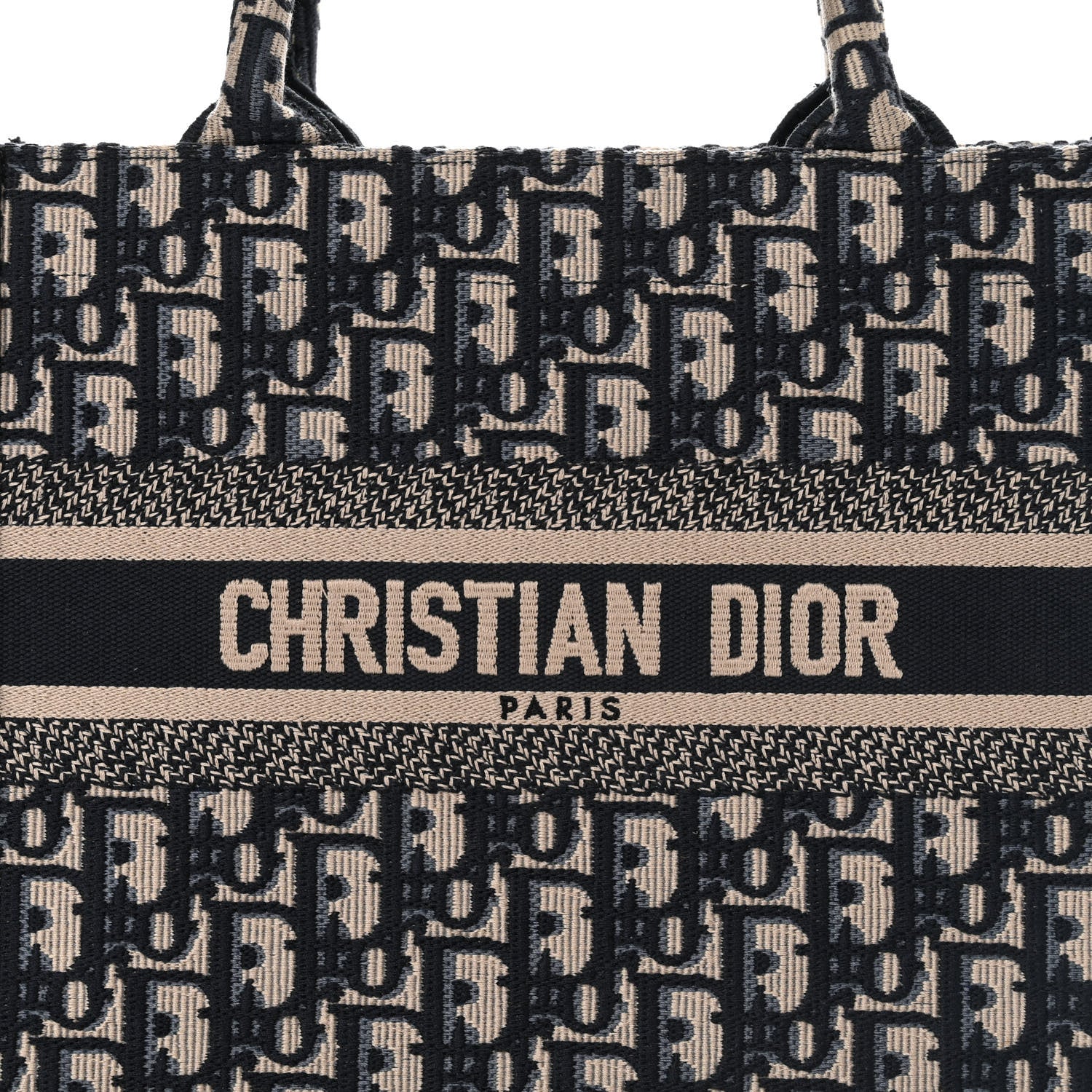 Christian Dior Oblique Small Book Tote Blue Multicolor 8 of 11
