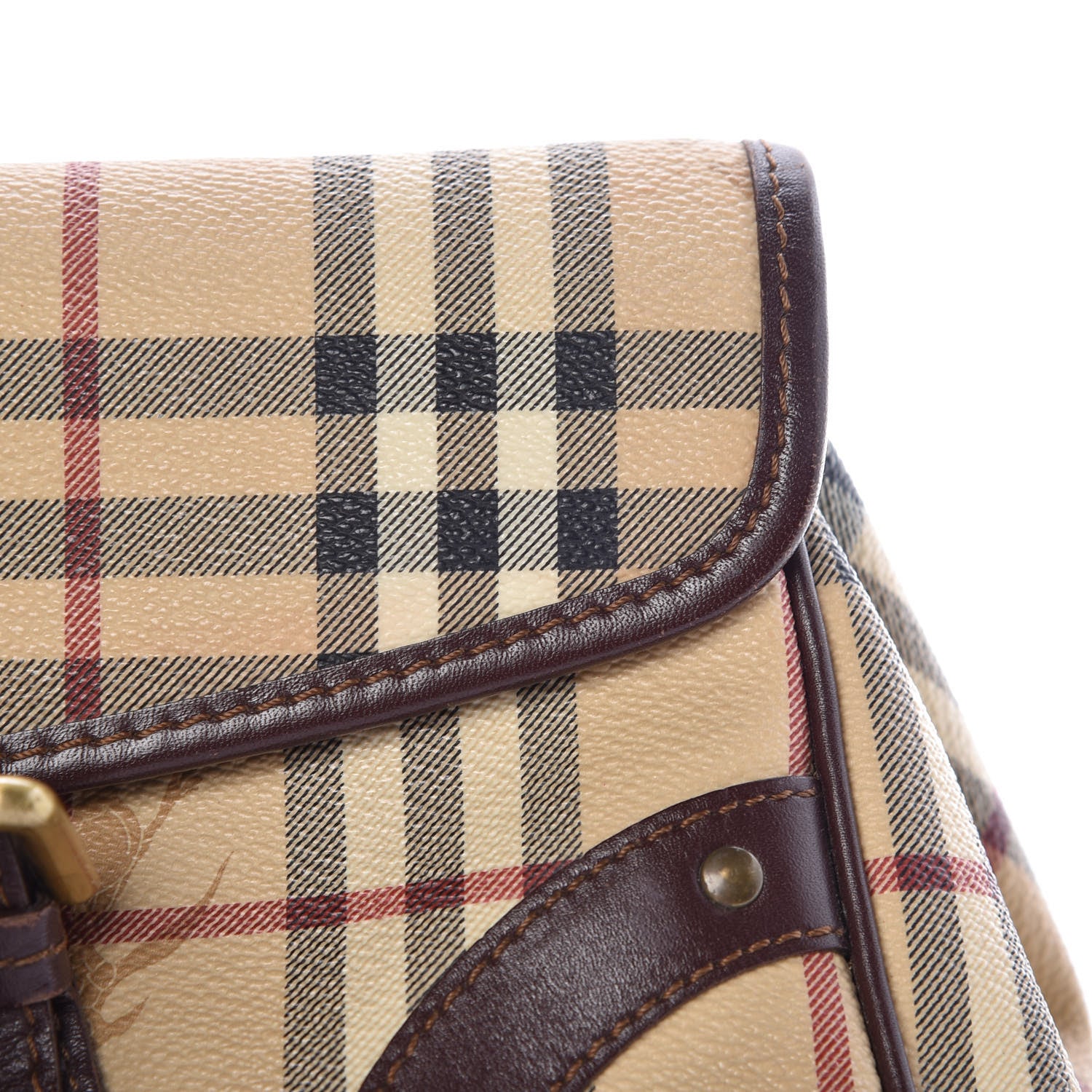 Burberry Haymarket Check Buckle Satchel 15 of 30
