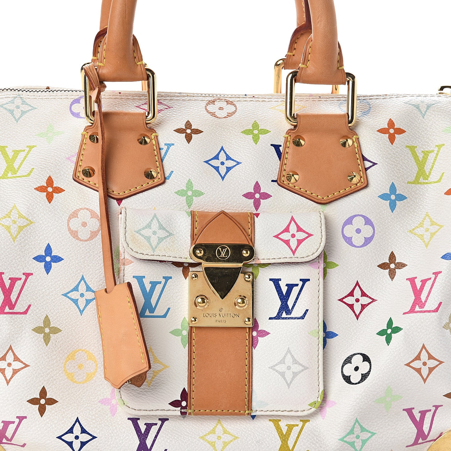 Monogram Multicolor Speedy 30 White