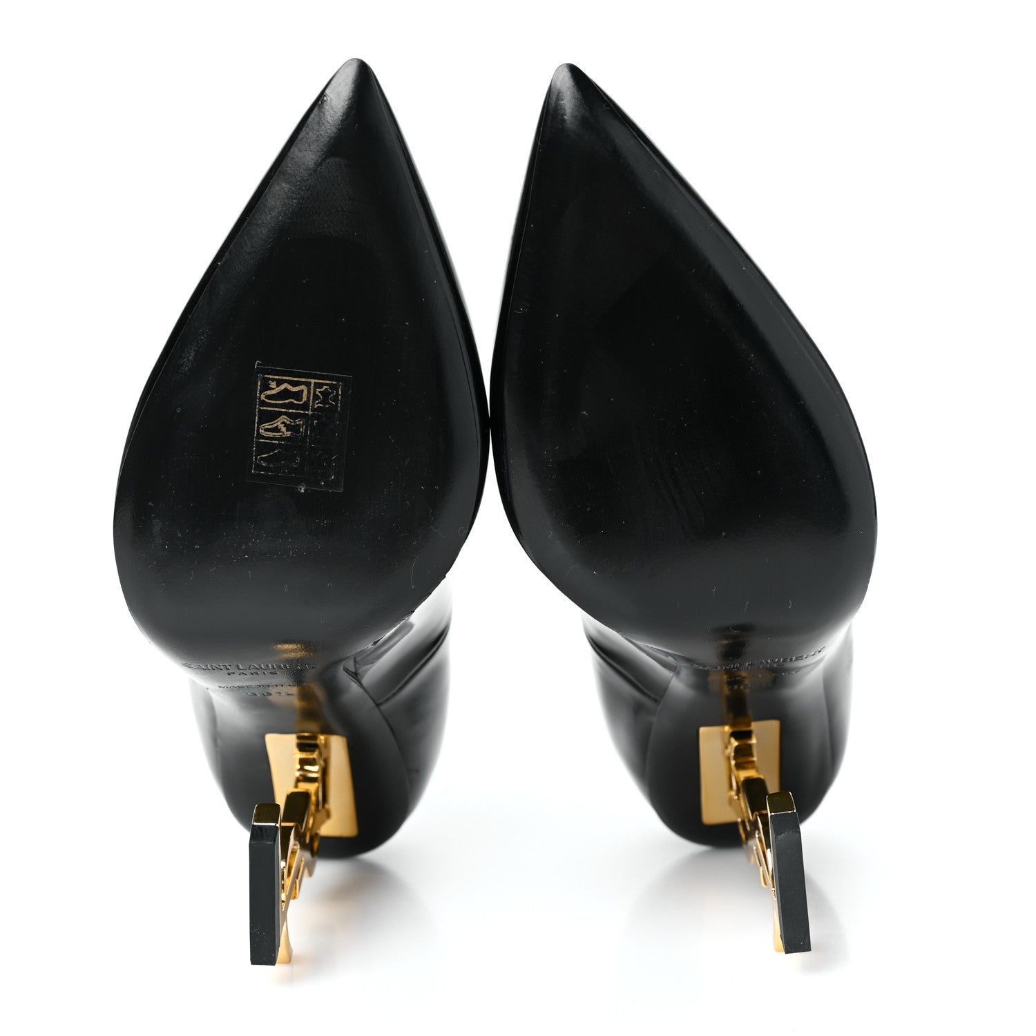 Saint Laurent Patent Opyum 110 Pumps 36.5 Black Gold 5 of 9