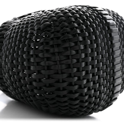 Loewe Calfskin Woven Mini Diamond Basket Bag Black 8 of 9