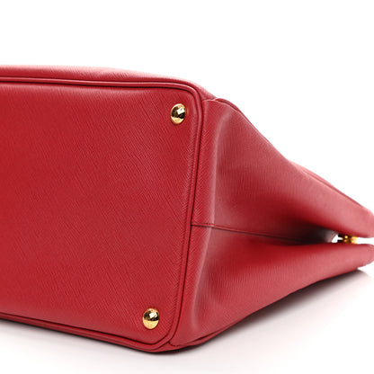 Prada Saffiano Lux Large Tote Fuoco 9 of 9