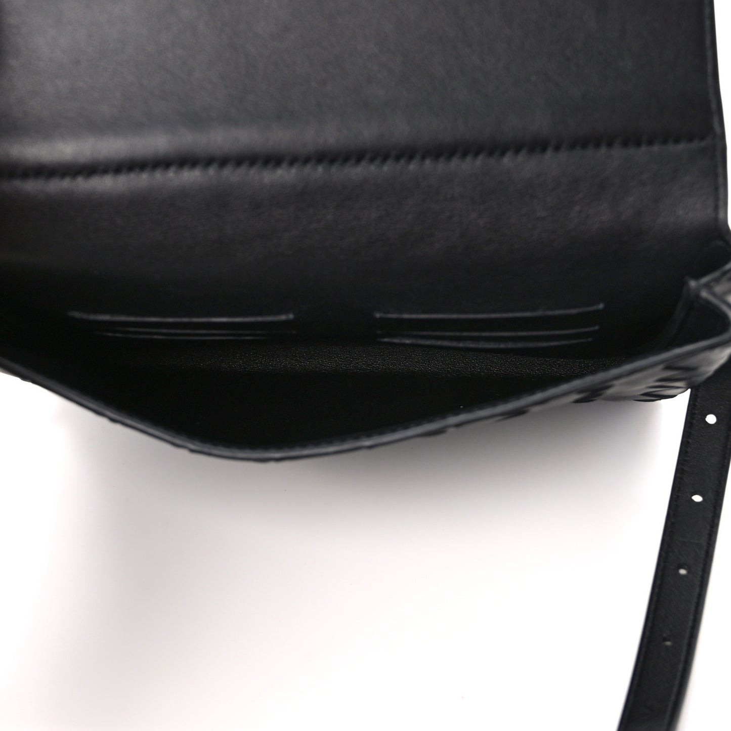 Nappa Intrecciato Belt Bag Black