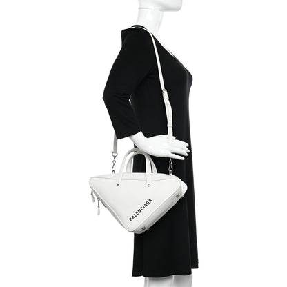 Balenciaga Calfskin S Triangle Duffle White 2 of 14