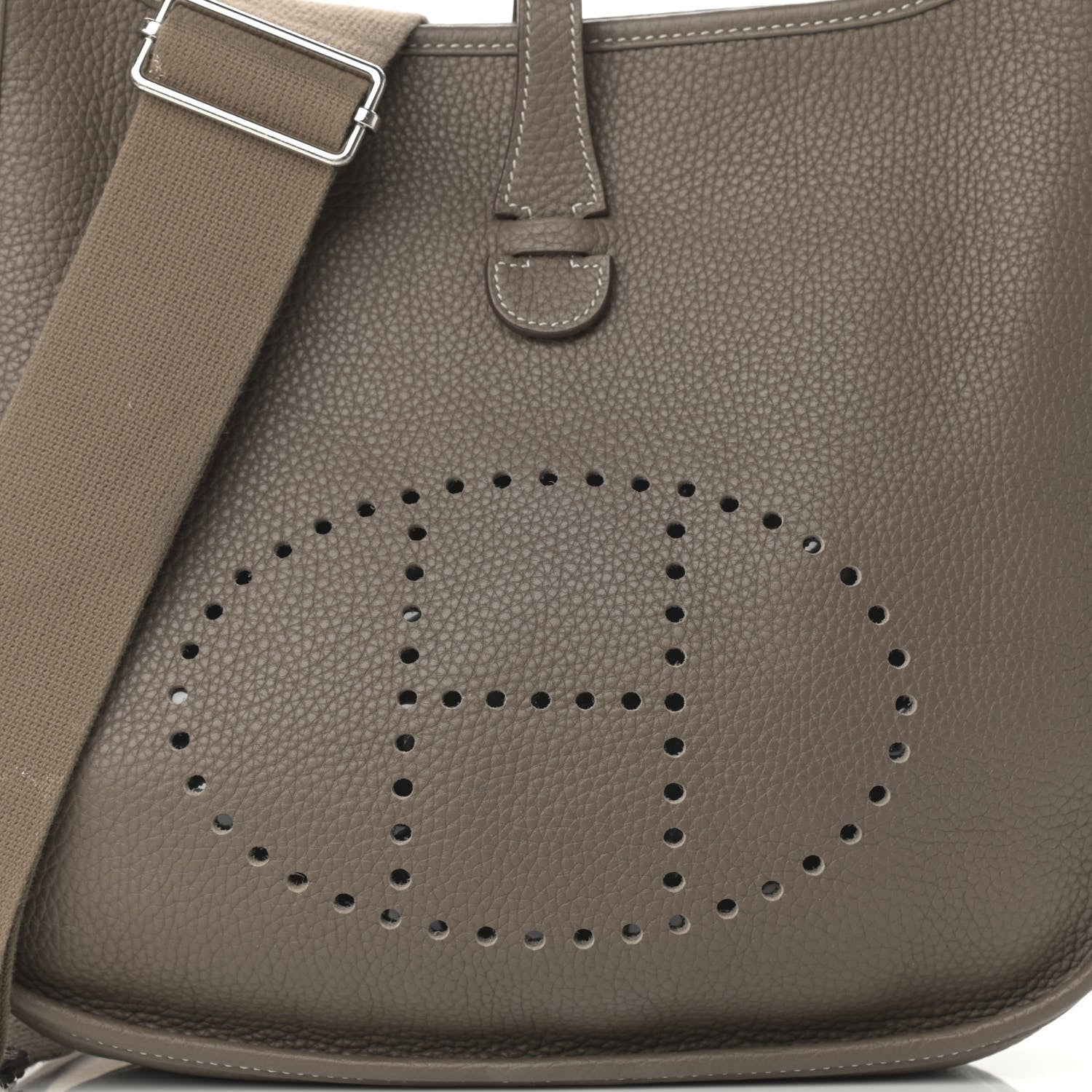 Hermes Taurillon Clemence Evelyne III PM Etoupe 15 of 15