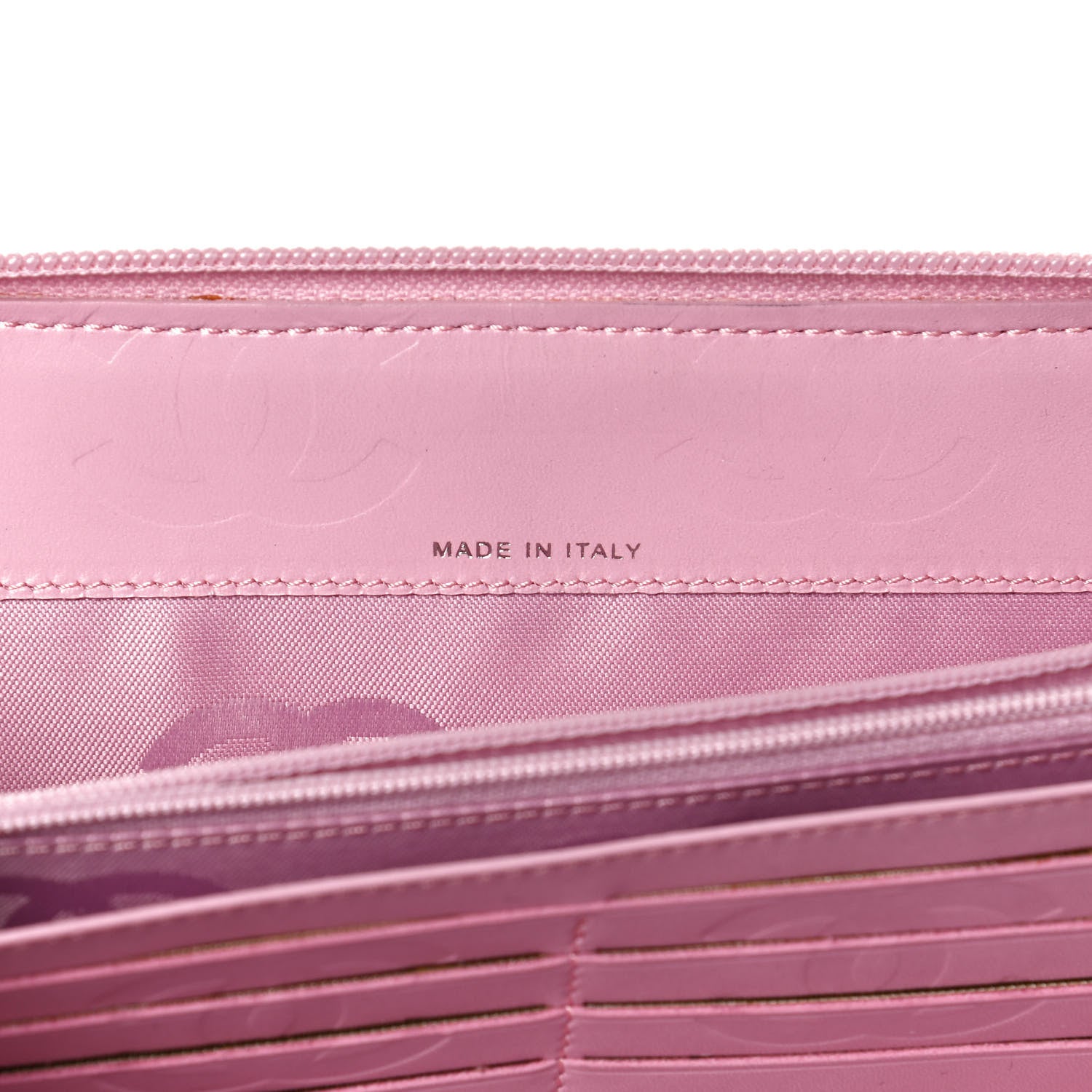 Chanel Calfskin Cambon Zip Around Organizer Wallet Pink 8 of 10