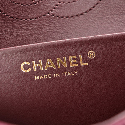 Chanel Suede Calfskin Mini Souplissimo Flap Burgundy 6 of 12