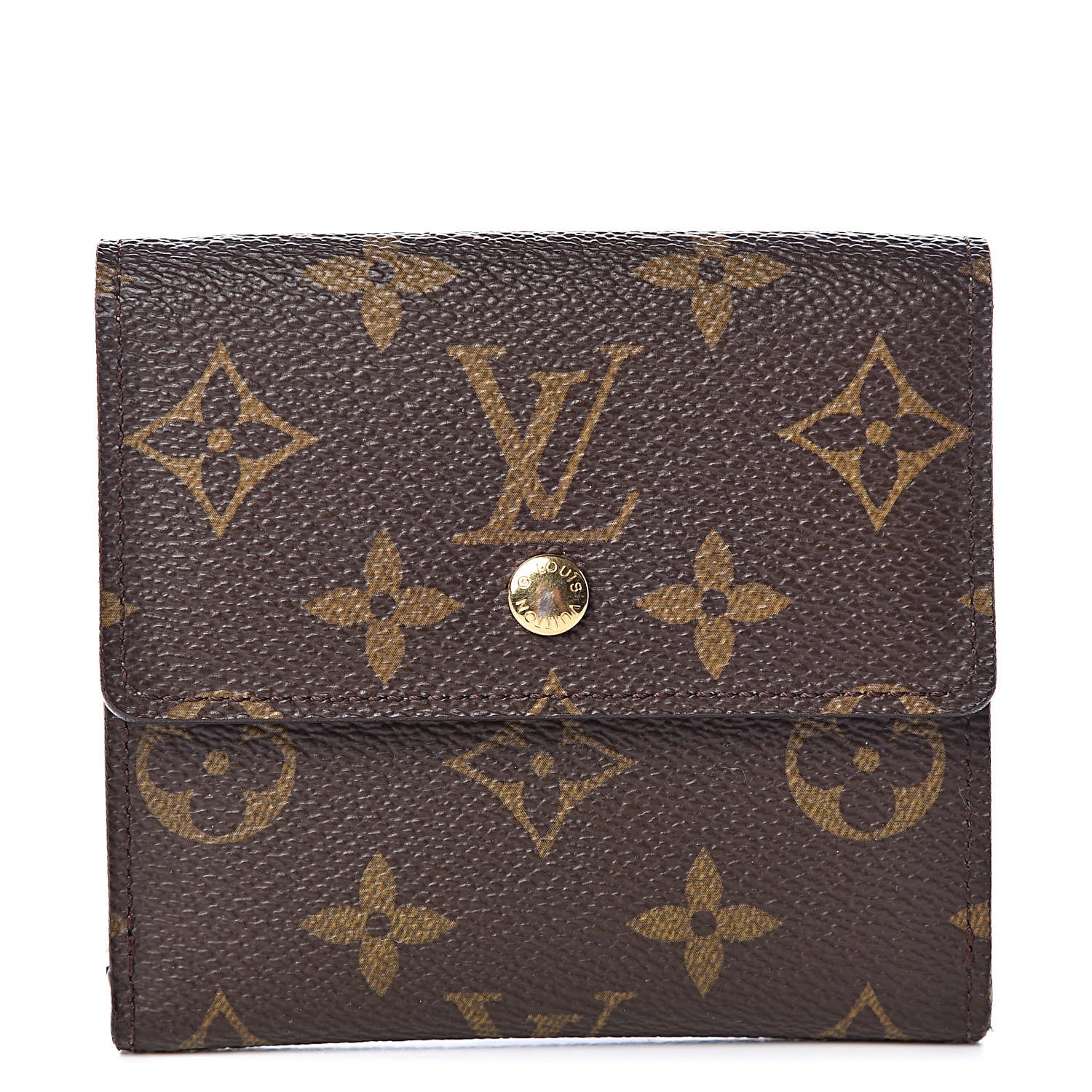 Louis Vuitton Monogram Fleuri Elise Wallet Vert 1 of 7