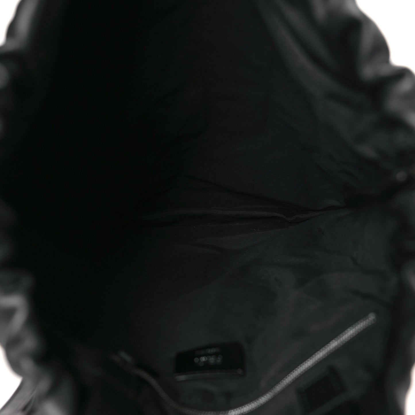 Canvas Vitello King Logo Embroidered Drawstring Backpack Sand Black