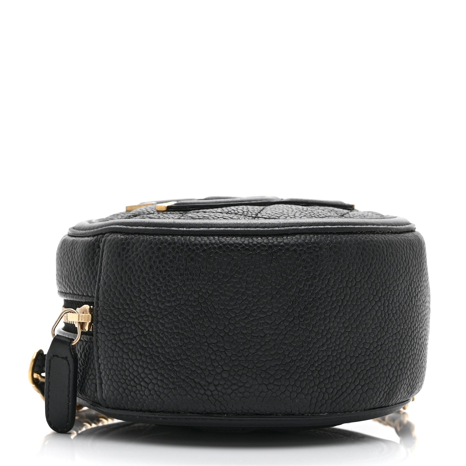 Chanel Caviar Quilted Round Filigree Crossbody Black 4 of 11