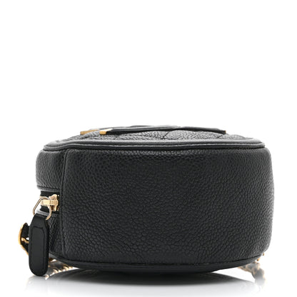 Chanel Caviar Quilted Round Filigree Crossbody Black 4 of 11