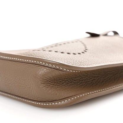 Hermes Taurillon Clemence Amazone Evelyne TPM Etoupe Bleu Indigo 10 of 10