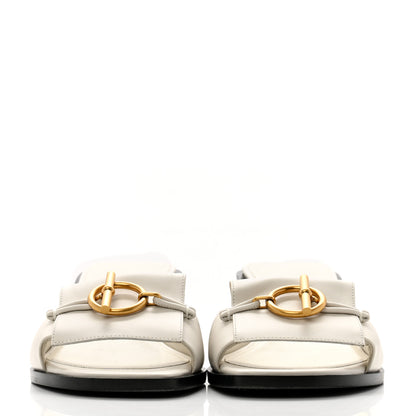 Hermes Calfskin Ilot 50 Sandals 38 White 3 of 13