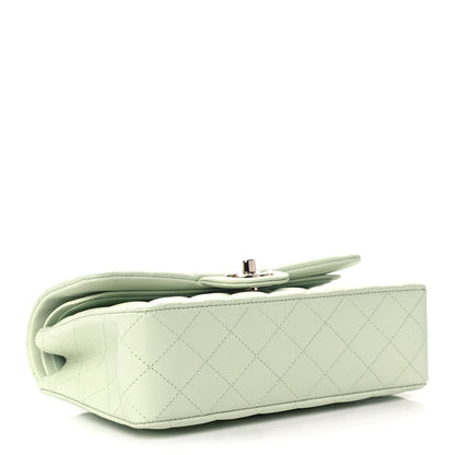 Chanel Caviar Quilted Small Double Flap Light Green 4 of 11