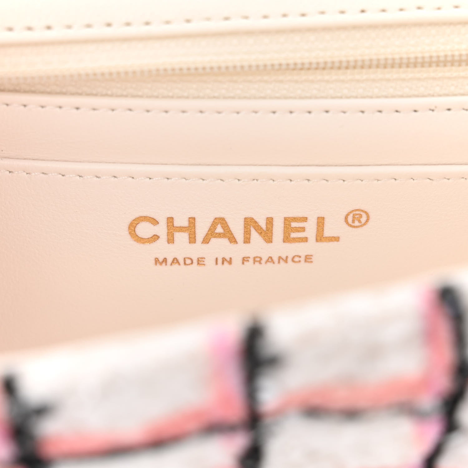 Chanel Tweed Quilted Mini Rectangular Flap White Multicolor 6 of 11