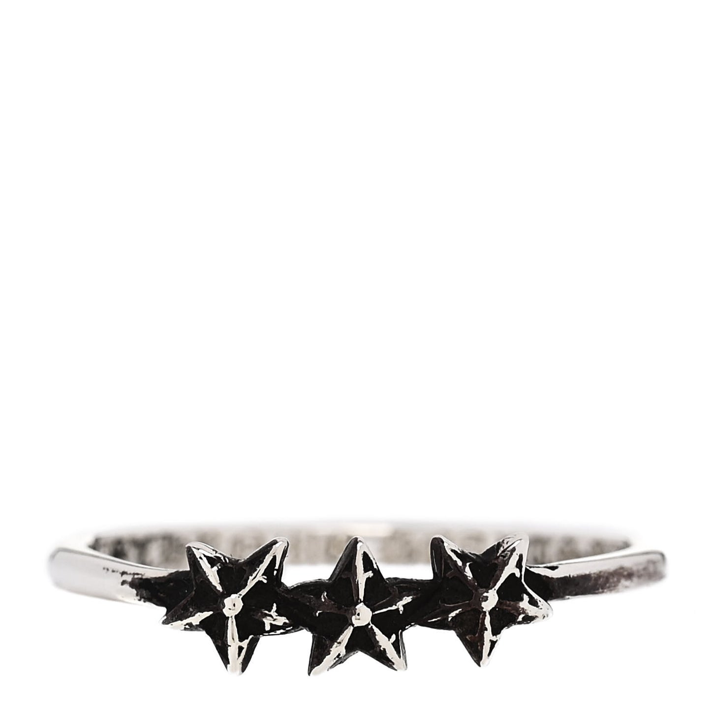 Sterling Silver 3 Star Bubblegum Ring 51 5.75