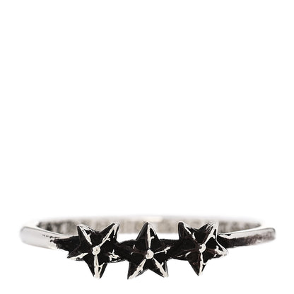 Chrome Hearts Sterling Silver 3 Star Bubblegum Ring 51 5.75 1 of 7