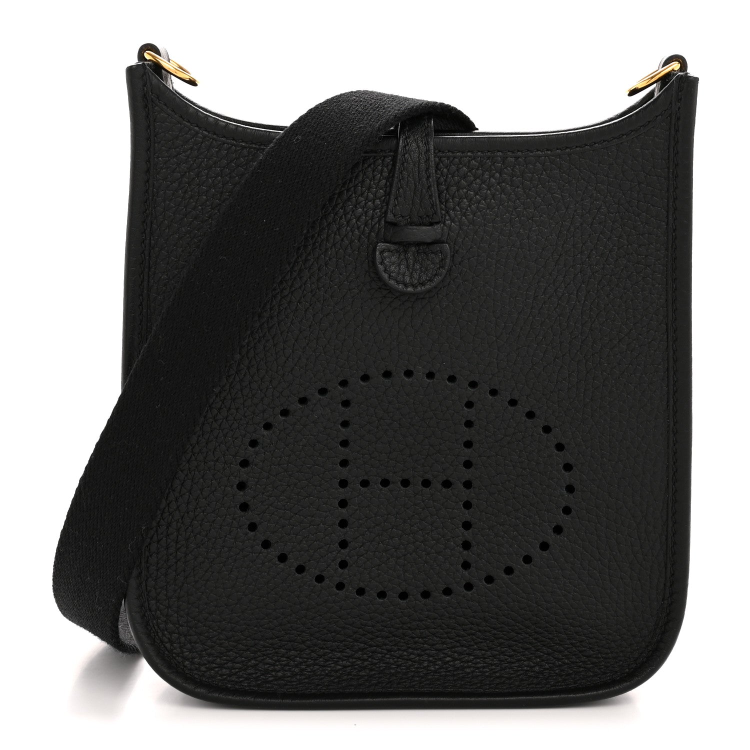 Hermes Taurillon Clemence Evelyne TPM Black 1 of 12