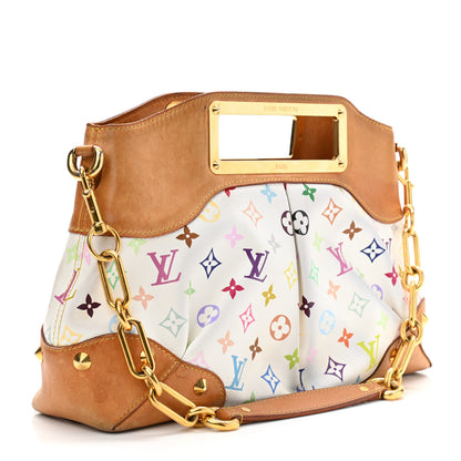 Louis Vuitton Monogram Multicolor Judy MM White 3 of 33