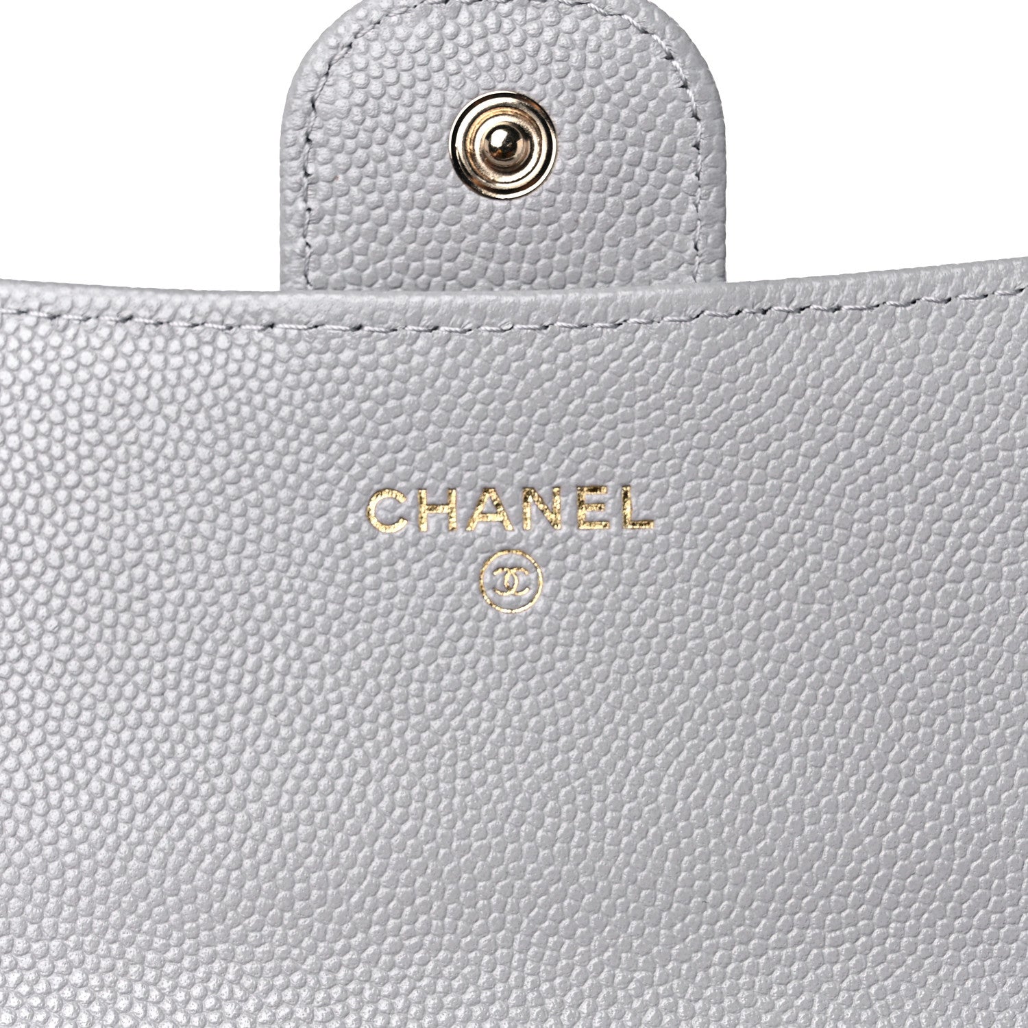 Chanel Caviar Quilted Large Flap Wallet Grey 6 of 9