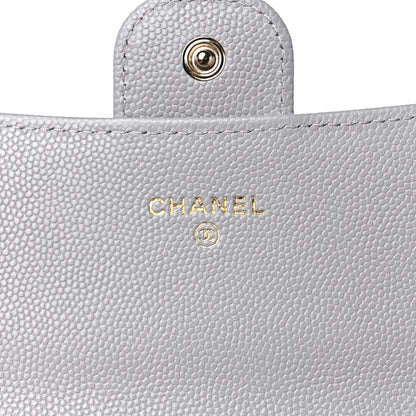 Chanel Caviar Quilted Large Flap Wallet Grey 6 of 9