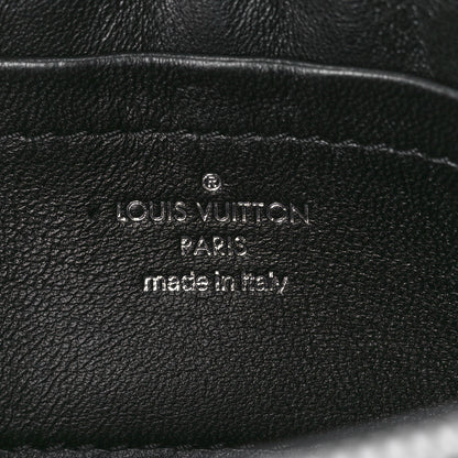 Louis Vuitton Calfskin Damier Twist Shoulder Bag BB Black White 7 of 11