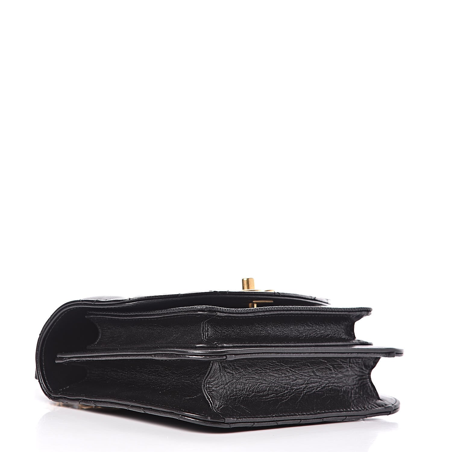 Chanel Calfskin Caviar Quilted Mini Chain Handle Flap Black 4 of 14