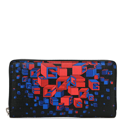 Gucci Calfskin Square G Space Zip Around Wallet Black 1 of 10
