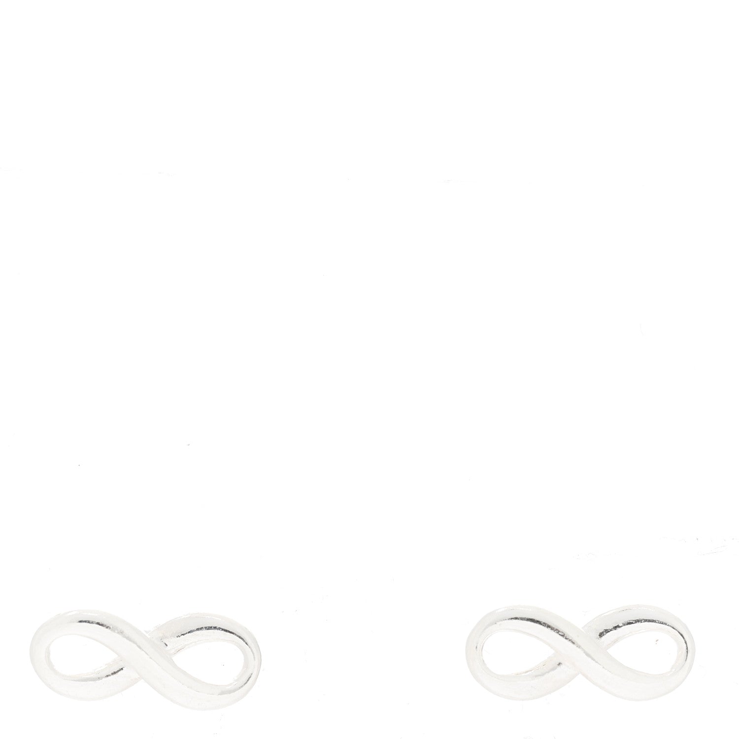 Tiffany Sterling Silver Infinity Earrings 1 of 3