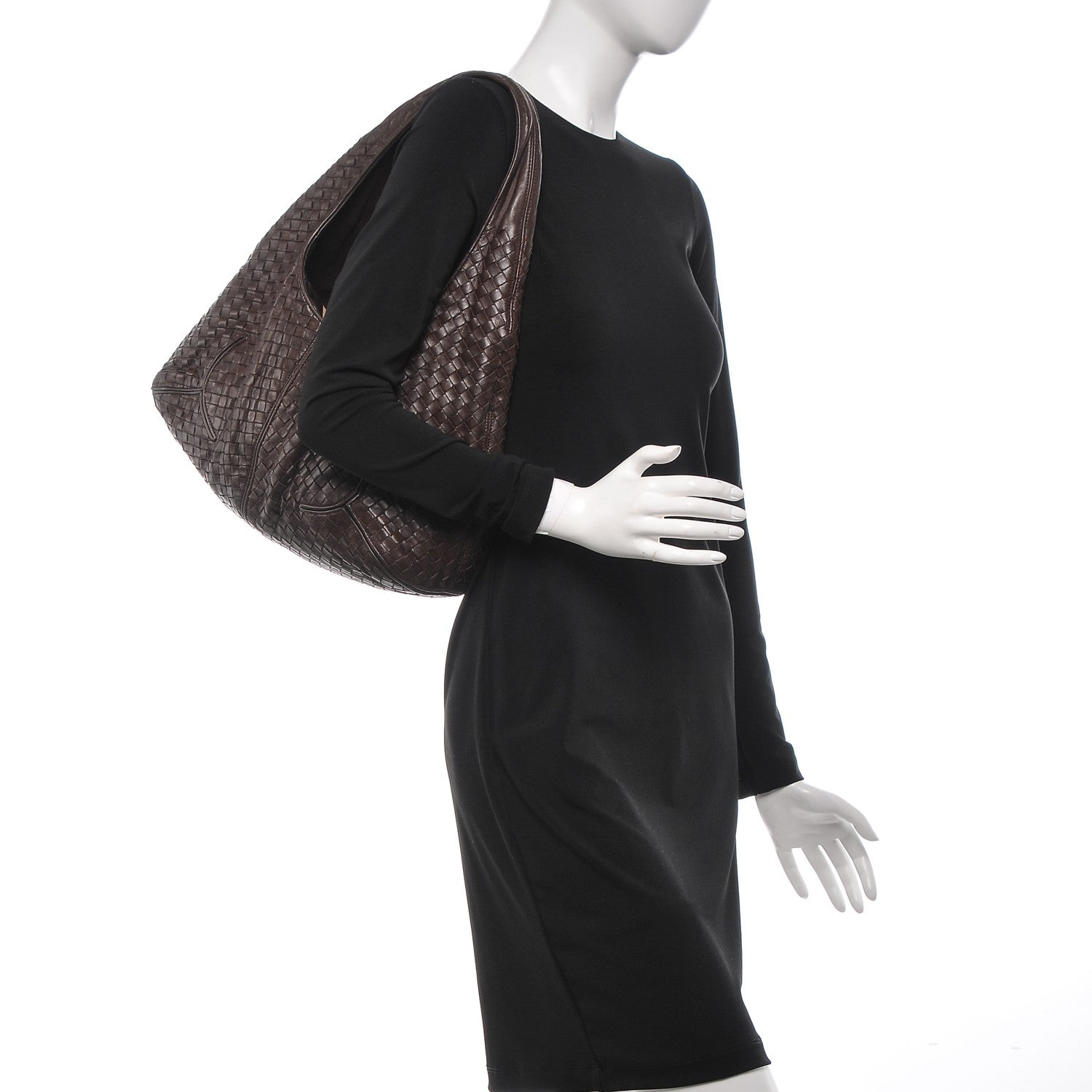 Bottega Veneta Nappa Intrecciato Ball Hobo Ebano 2 of 6
