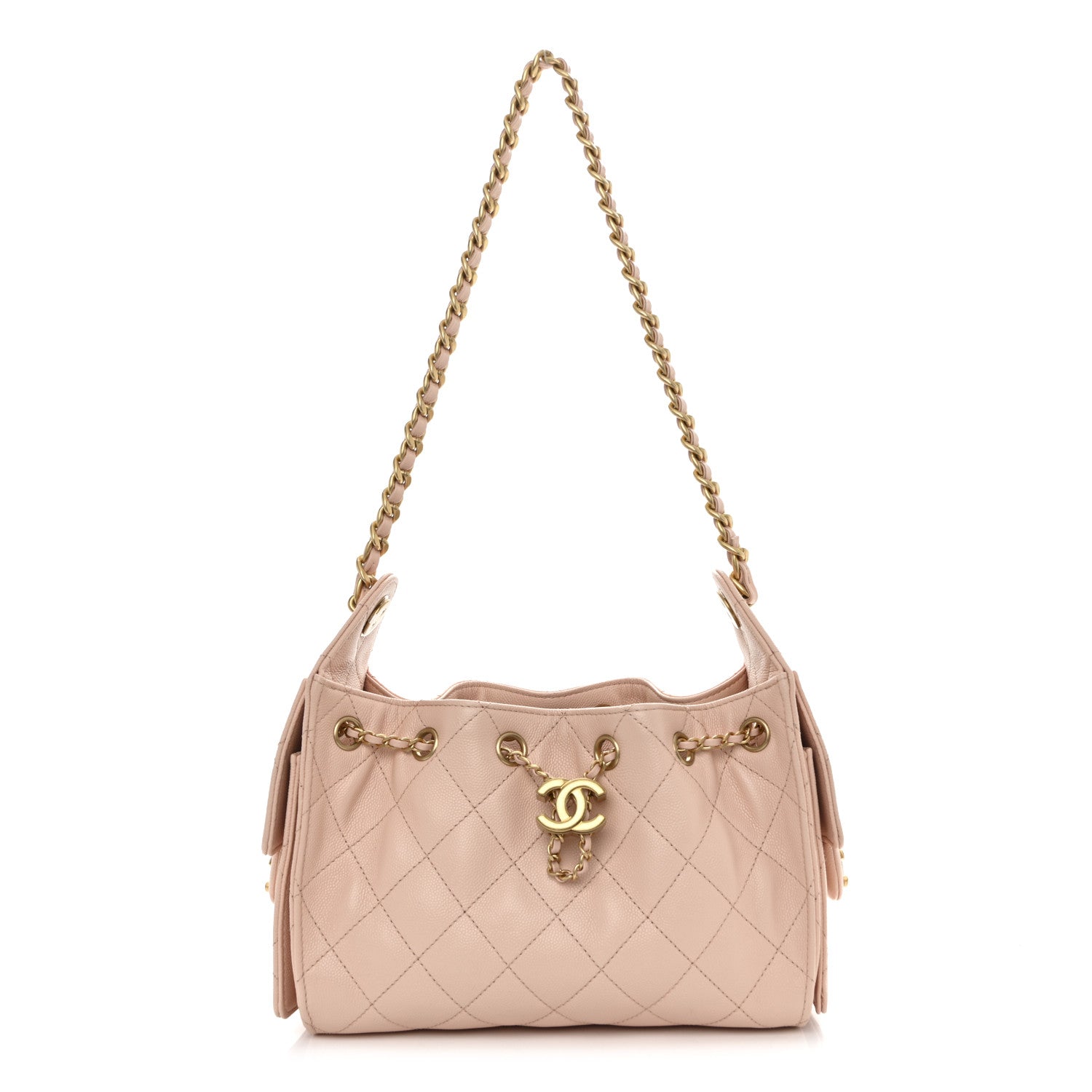 Chanel Caviar Quilted Mini Chanel 25 Handbag Light Pink 1 of 10