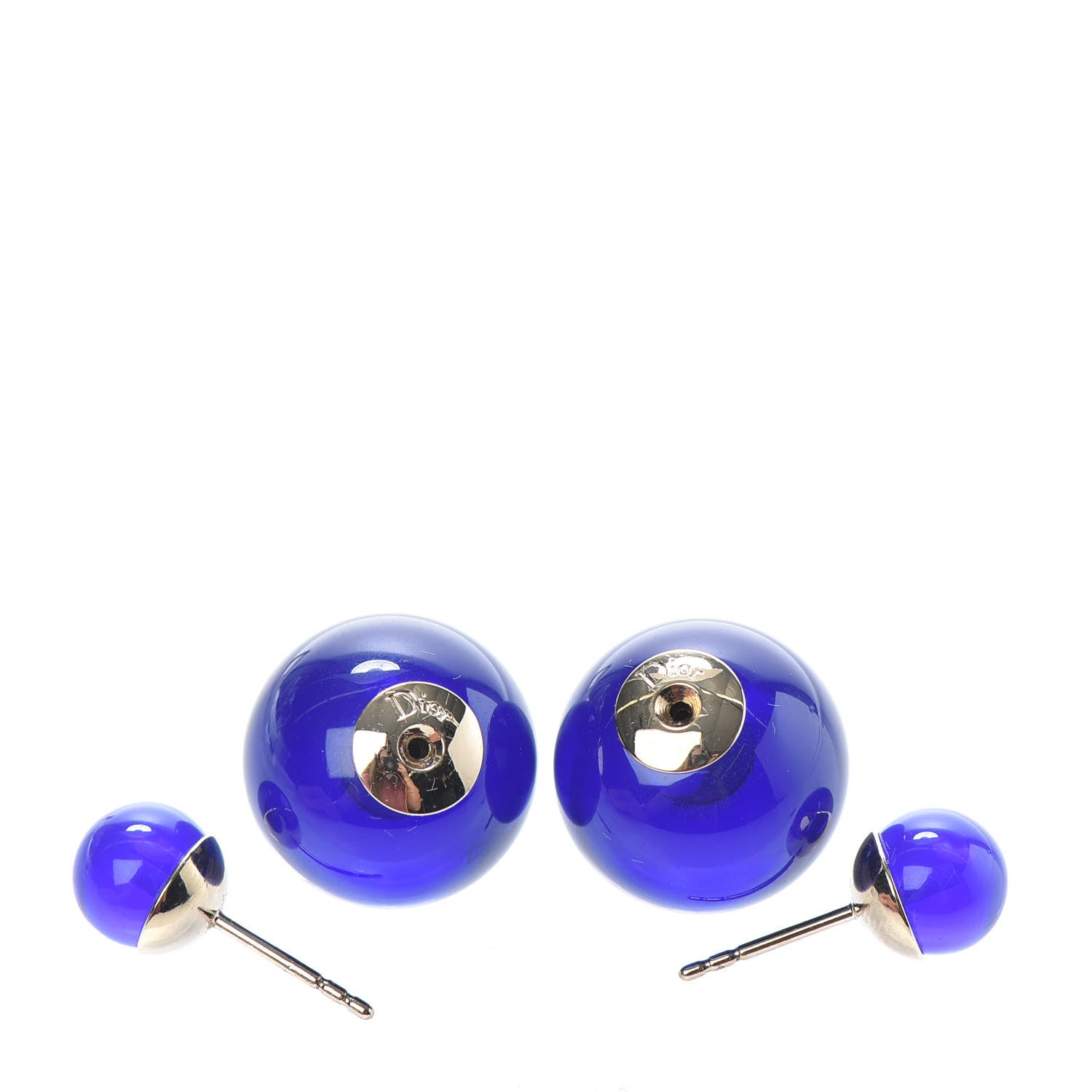 Christian Dior Mise En Dior Tribal Earrings Navy 3 of 3
