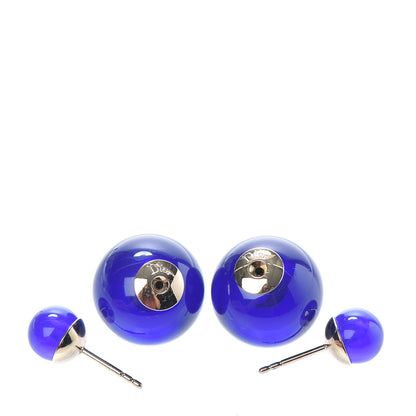 Christian Dior Mise En Dior Tribal Earrings Navy 3 of 3