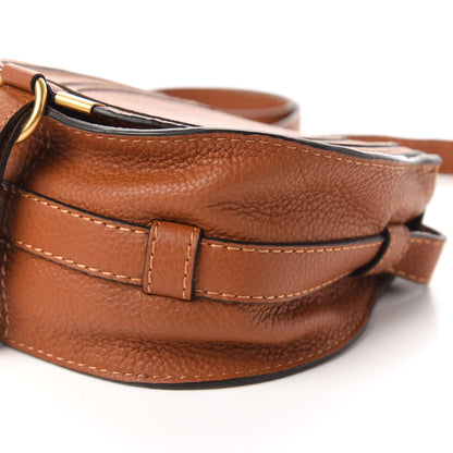 Chloe Calfskin Mini Marcie Round Crossbody Bag Tan 7 of 9
