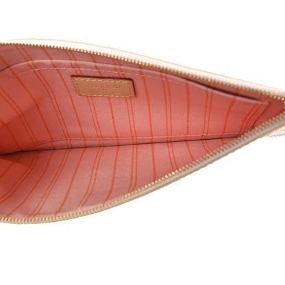 Louis Vuitton Damier Azur Neverfull MM GM Pochette Rose Ballerine 5 of 11