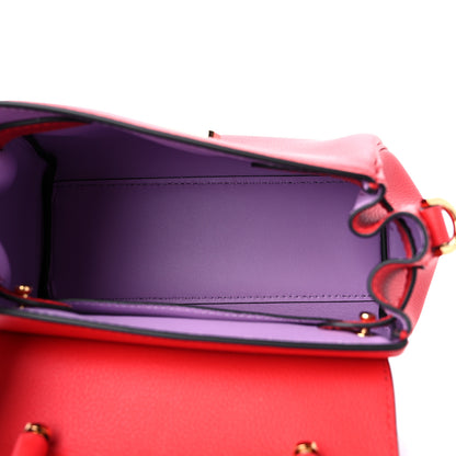 Versace Grained Calfskin Small La Medusa Top Handle Bag Red 5 of 8