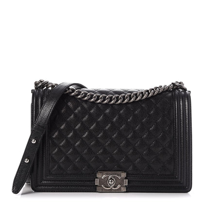 Chanel Caviar Quilted New Medium Boy Flap Black 1 of 8