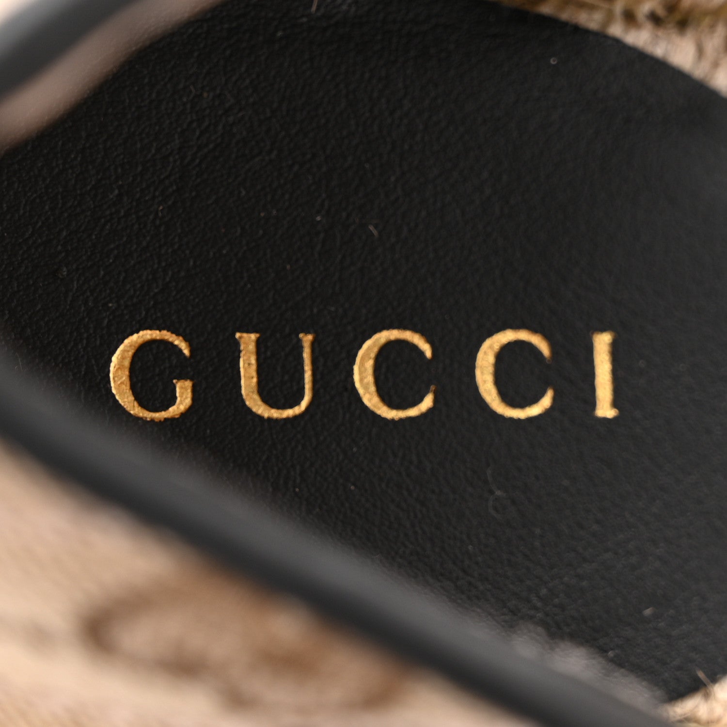 Gucci Monogram Matelasse GG Marmont Ankle Wrap Platform 35/120mm Espadrille Wedges 36 Beige Ebony Black Sand Storm 7 of 10
