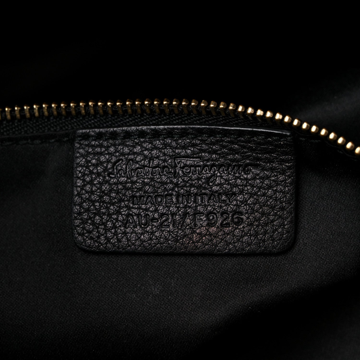 Salvatore Ferragamo Grained Calfskin Bitter Pocket Tote Black 7 of 15