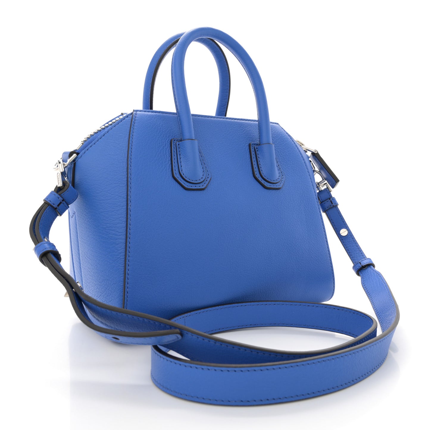 Sugar Goatskin Mini Antigona Persian Blue