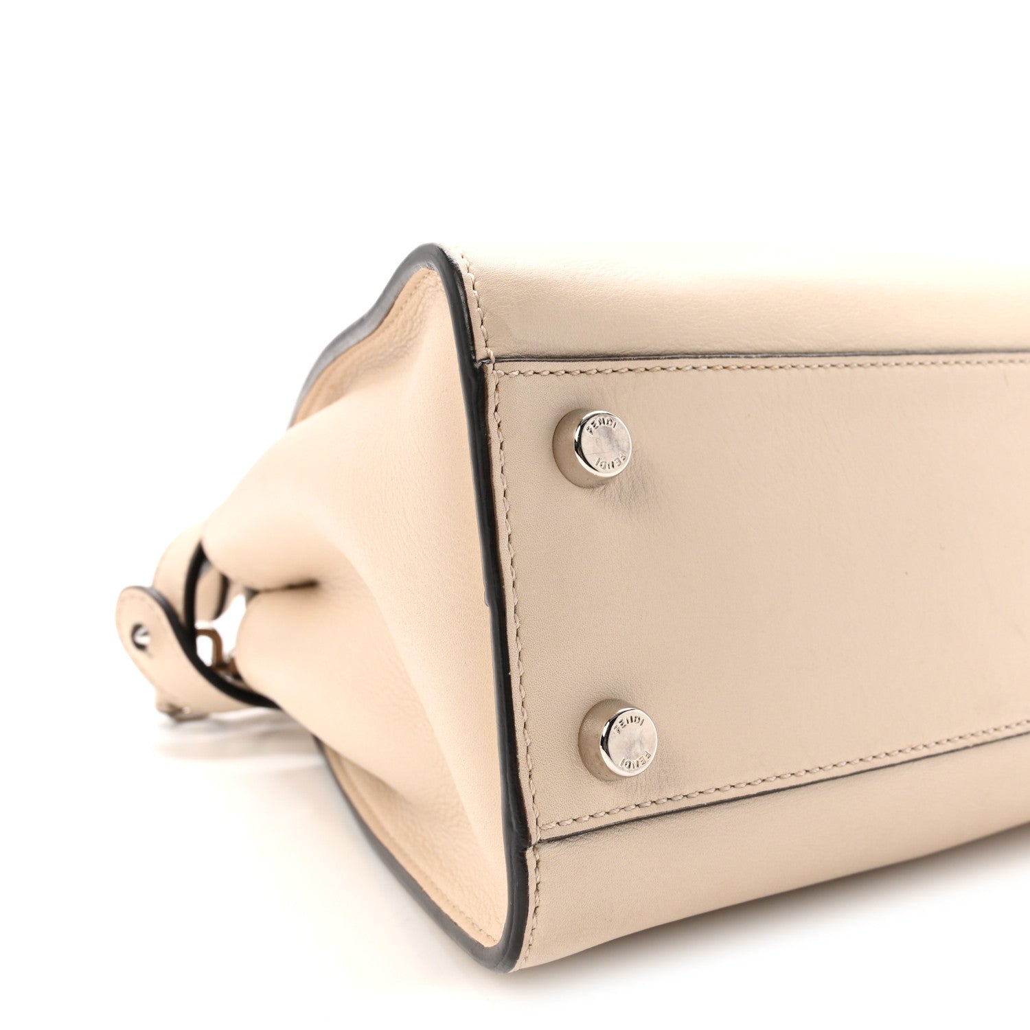 Fendi Vitello Tahiti Burro Bi-Color Medium Peekaboo Iconic Essentially Satchel  Nuvola Rosa Bourbon 7 of 8