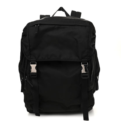 Prada Tessuto Nylon Montagna Double Buckle Backpack Black 1 of 8